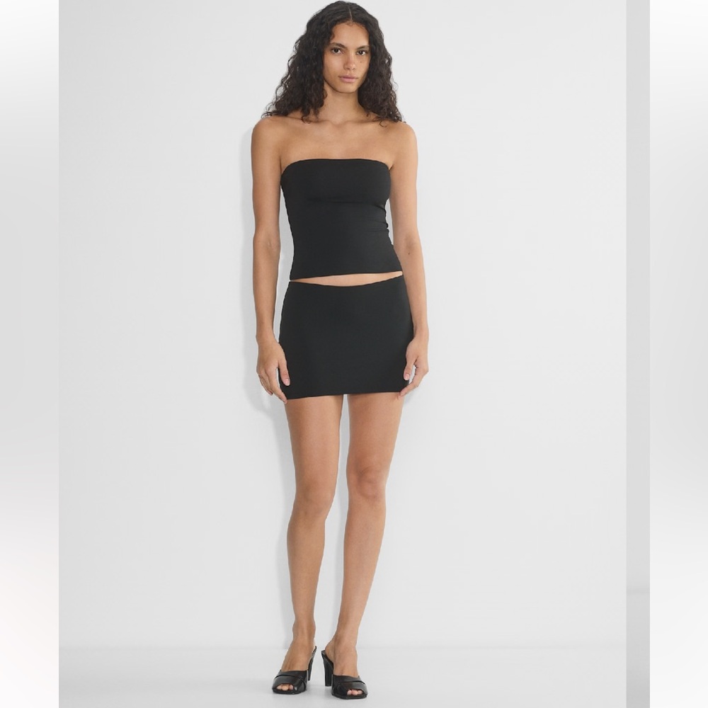 Aritzia black micro tube skirt